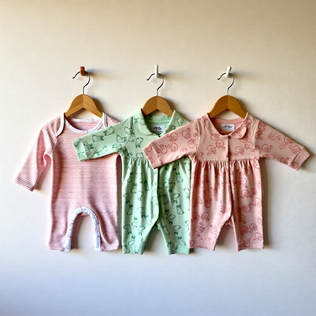 3pcs set of newborn sleepsuits
