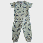 Tiger Print T-Shirt and Pants Set