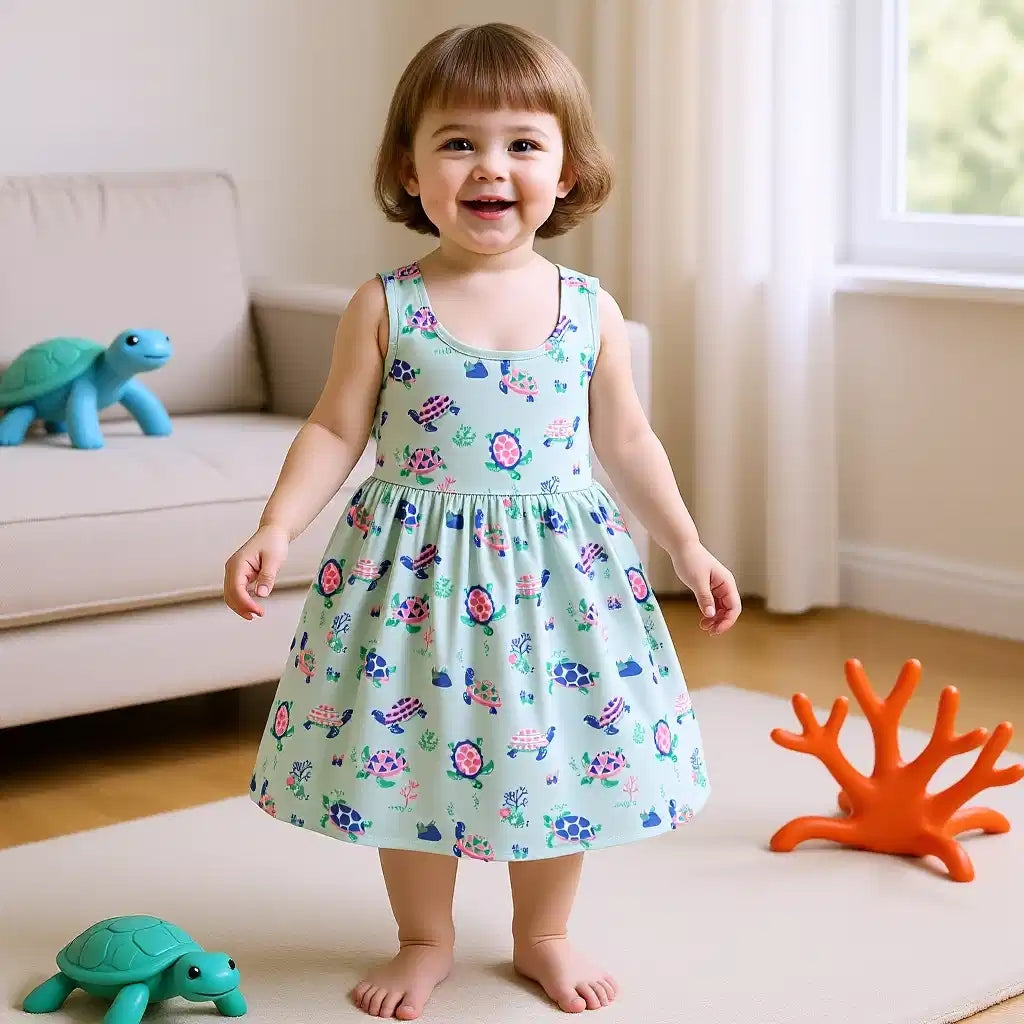 Sea Turtle and Corals Dress