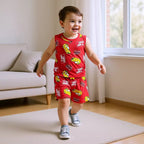 Red Cartoon Car Summer Set