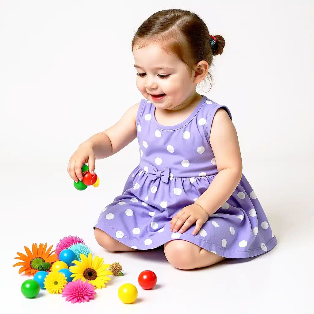 Polka Dot Purple Dress