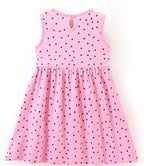 Pink Frock with Polka Dots