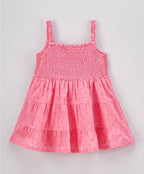 Pink Frock with lace detailing