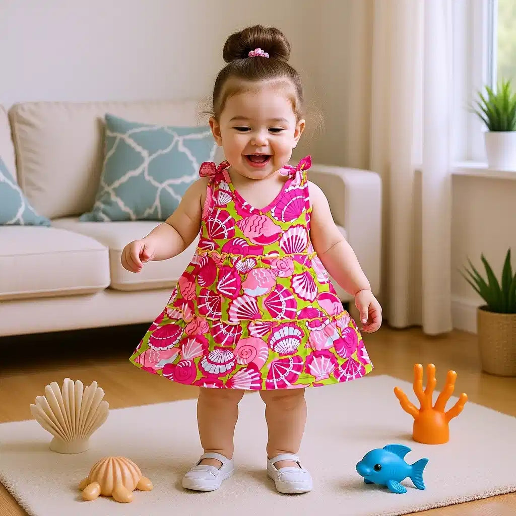 Seashell Print Dress