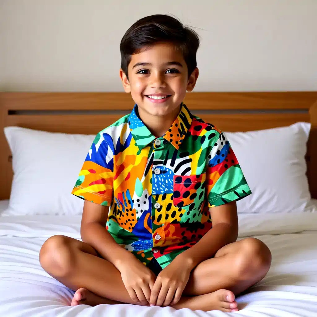 Tropical Abstract Print Shirt