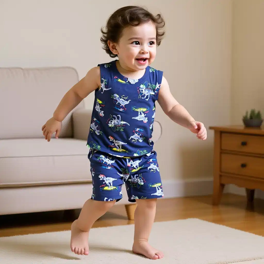 Dino Surf Sleeveless Set