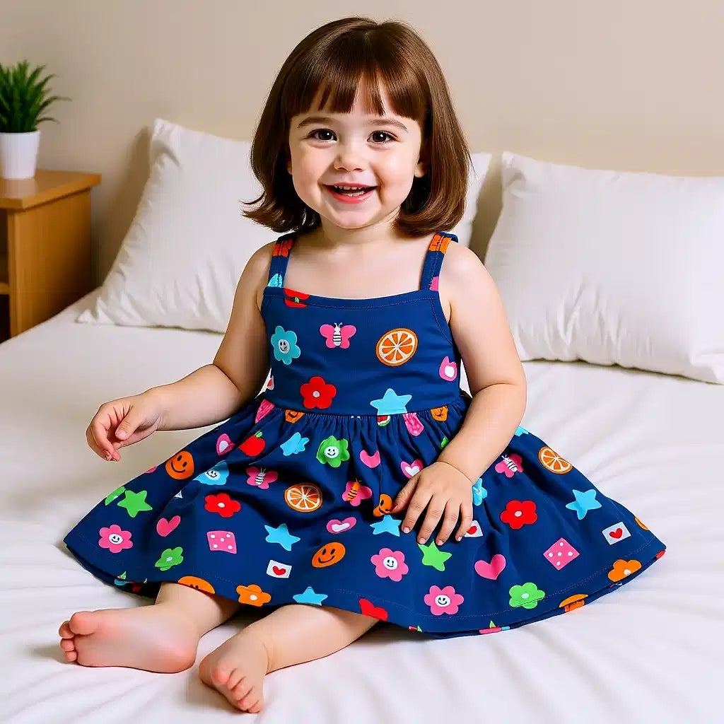 Floral and Fun Emoji Dress