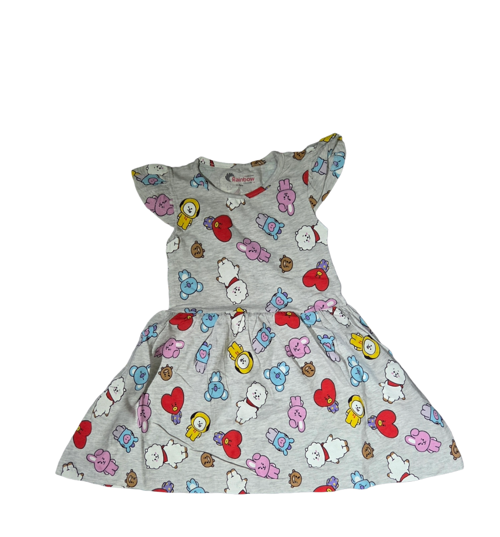 BT21 Cartoon Print Dress