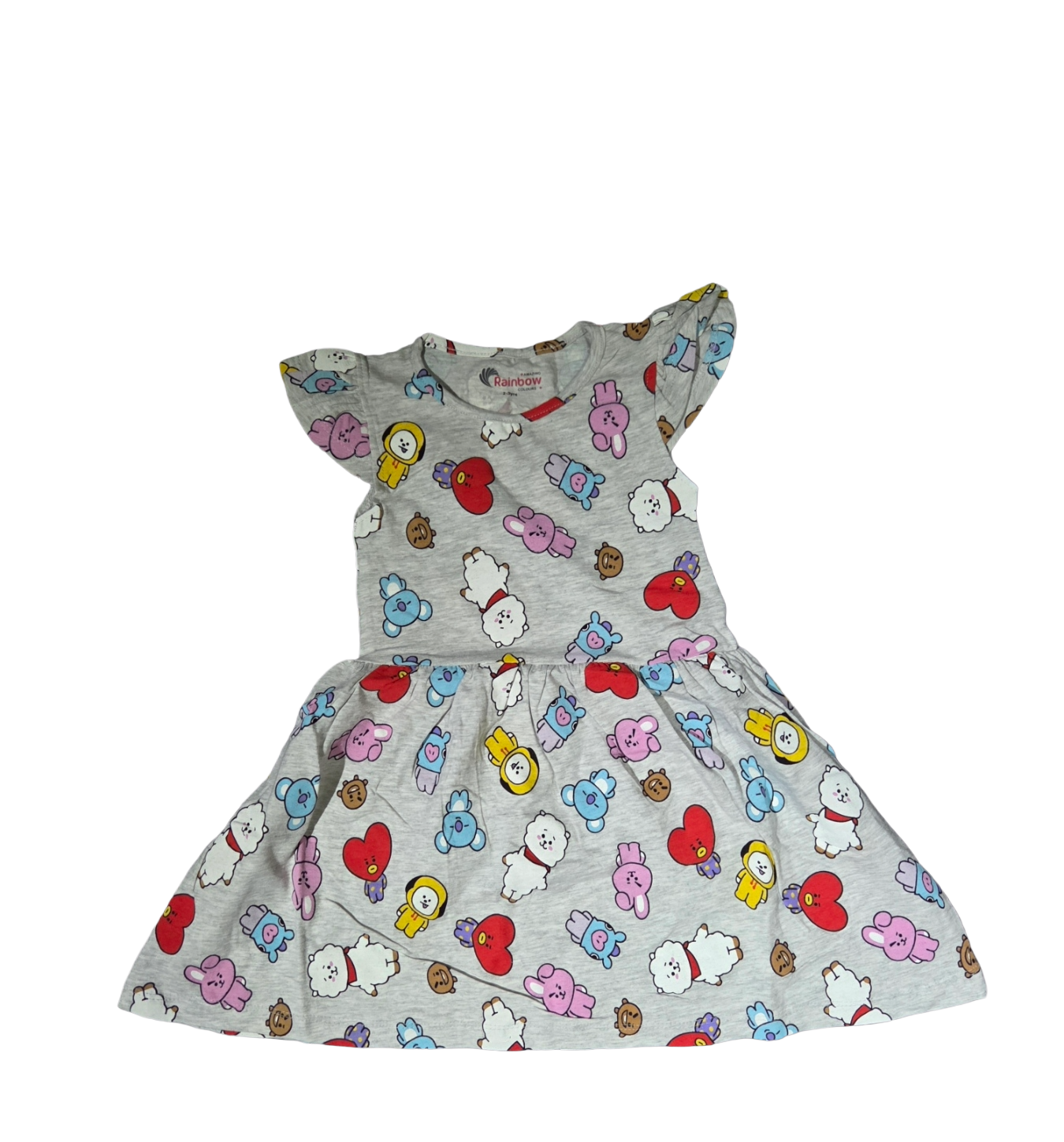 BT21 Cartoon Print Dress