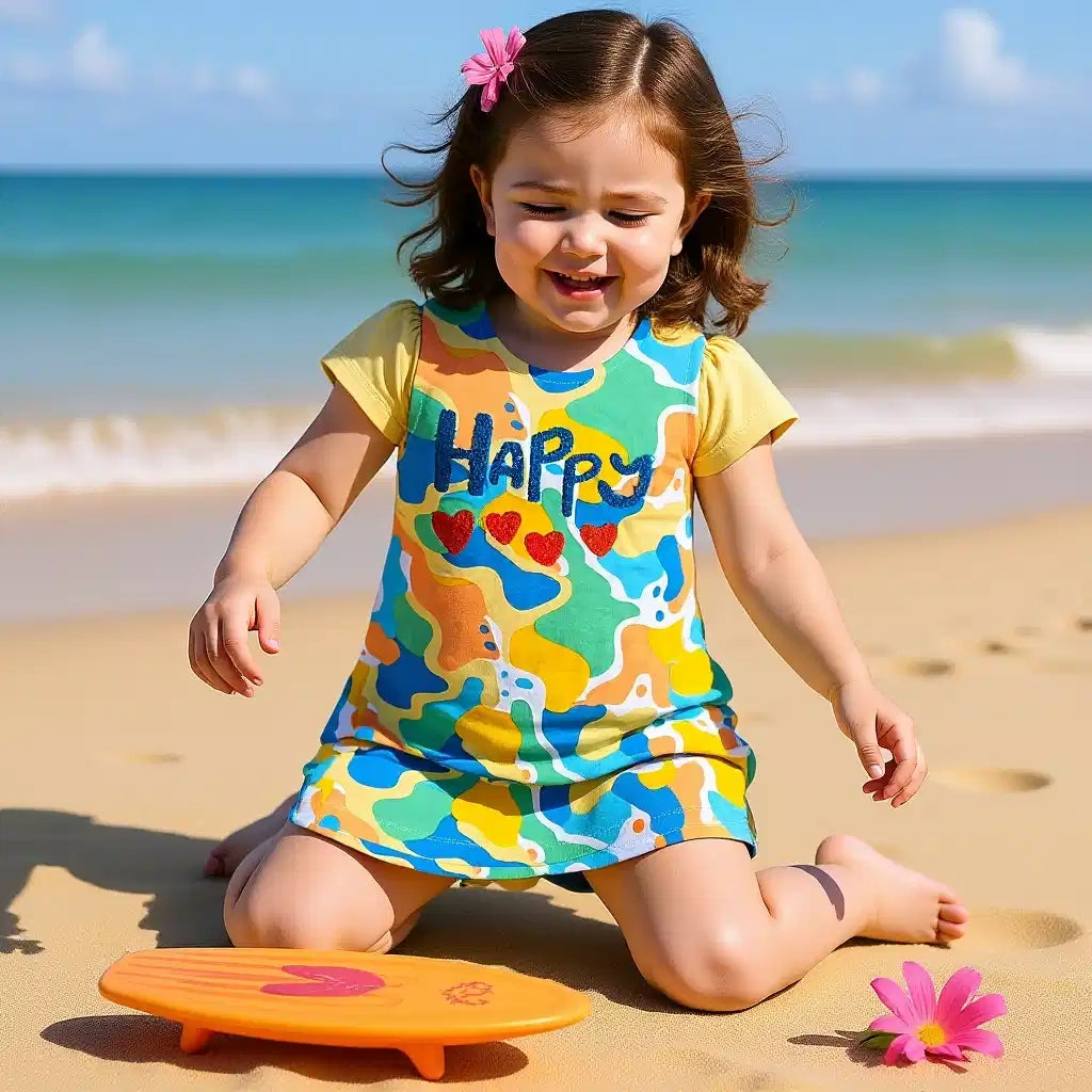 Happy Jumper Dress Set