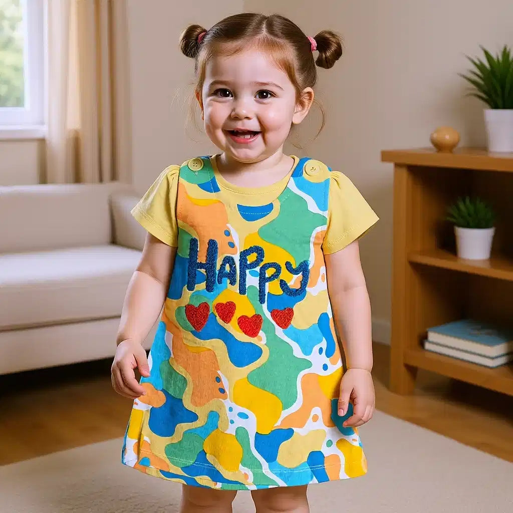 Happy Jumper Dress Set