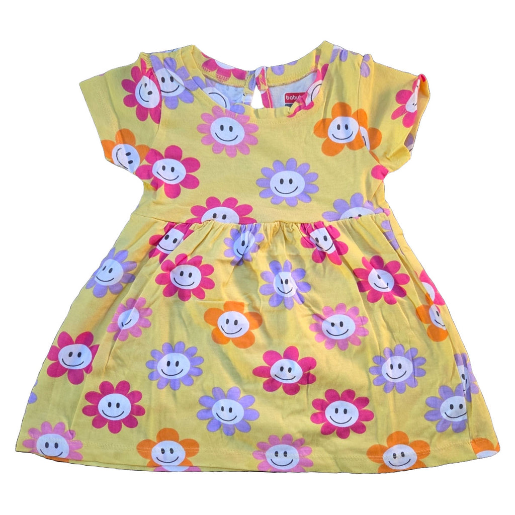 Happy Sunflower Print Dress