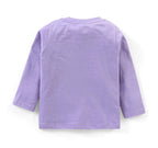 Cotton Knit Full Sleeves Night Suit Hippo Print - Lavender
