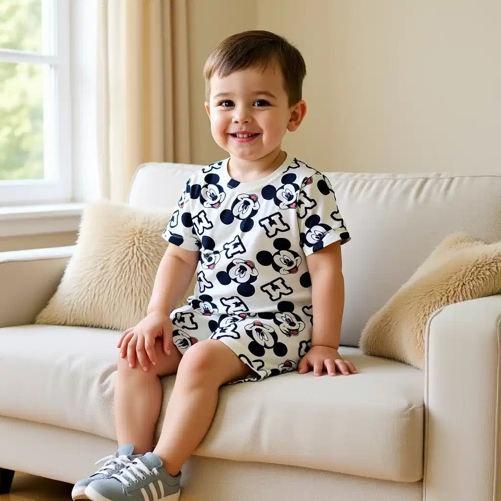 Mickey Tshirt and Shorts Set