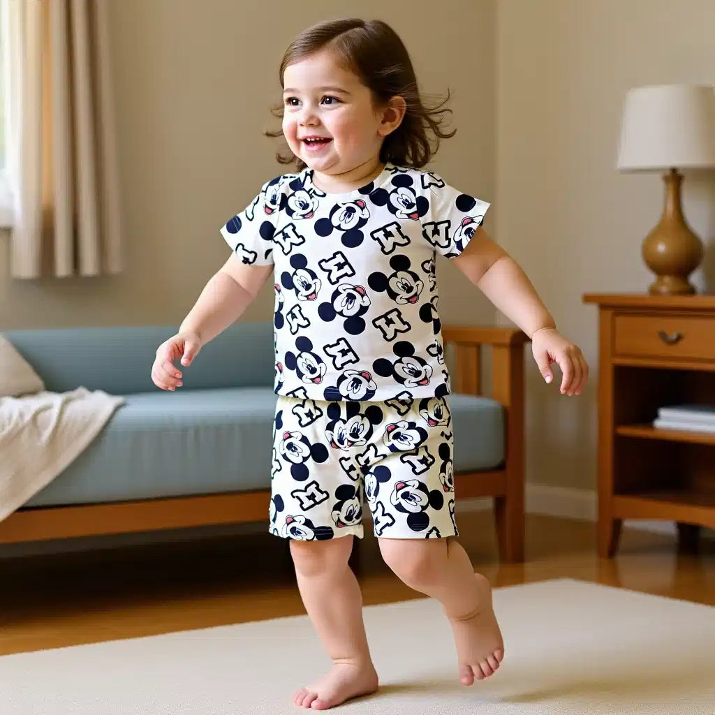 Mickey Tshirt and Shorts Set