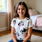 Minnie Mouse Bow & Cat T-Shirt