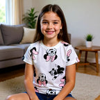 Minnie Mouse Bow & Cat T-Shirt