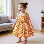 Flower and Leaf Pattern Dress