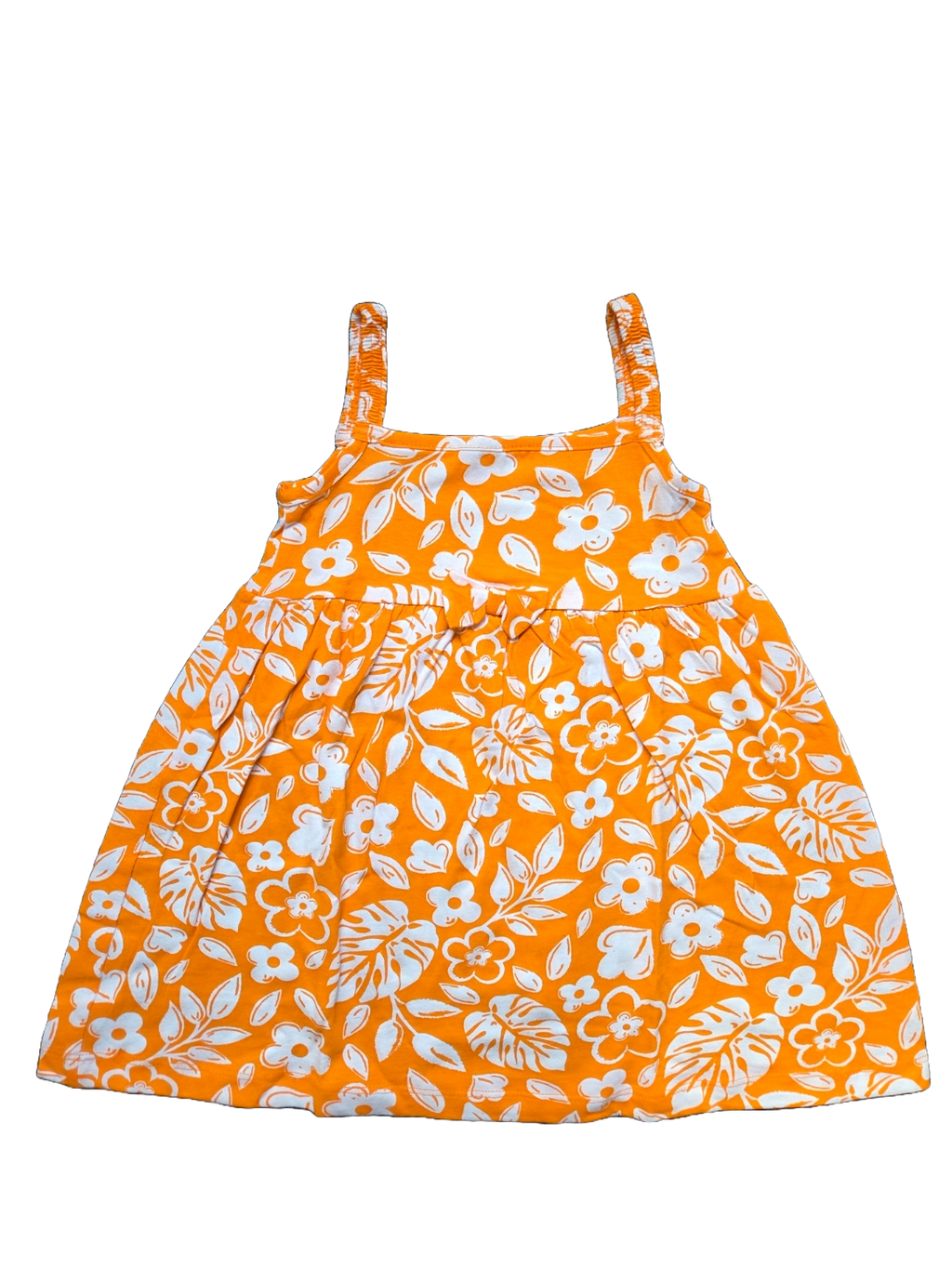 Flower and Leaf Pattern Dress