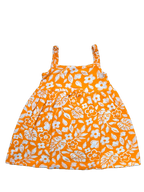 Flower and Leaf Pattern Dress