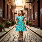 Pineapple & Watermelon Print Dress