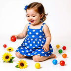 Polka Dot Blue Dress