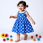 Polka Dot Blue Dress