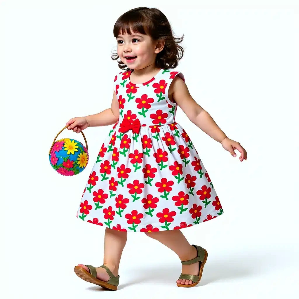 All-Over Flower Print Frock