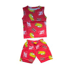 Red Cartoon Car Summer Set