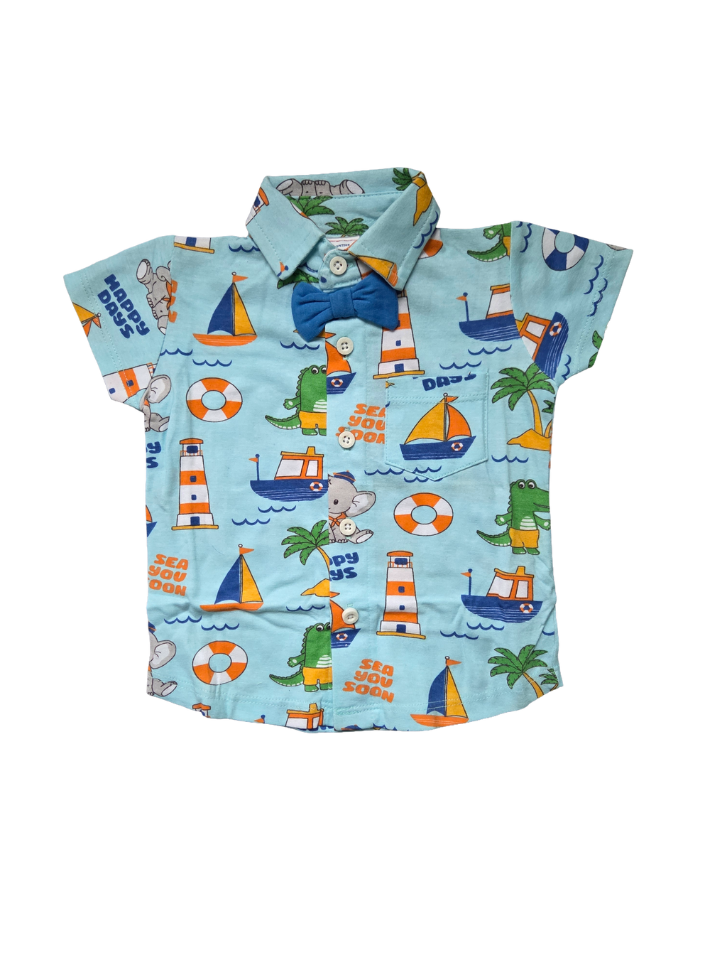 Sea You Soon Shirt with Bow Tie