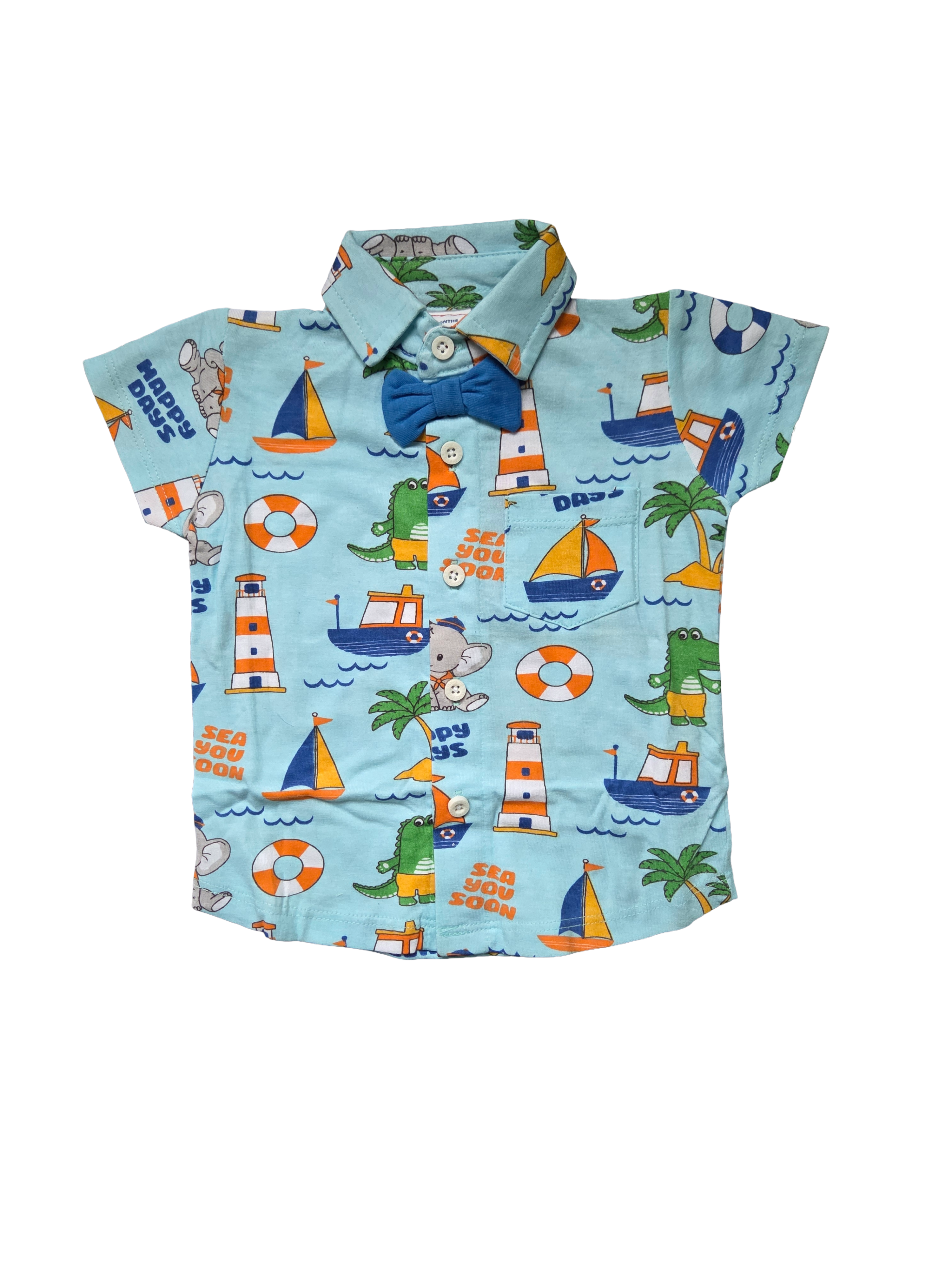 Sea You Soon Shirt with Bow Tie