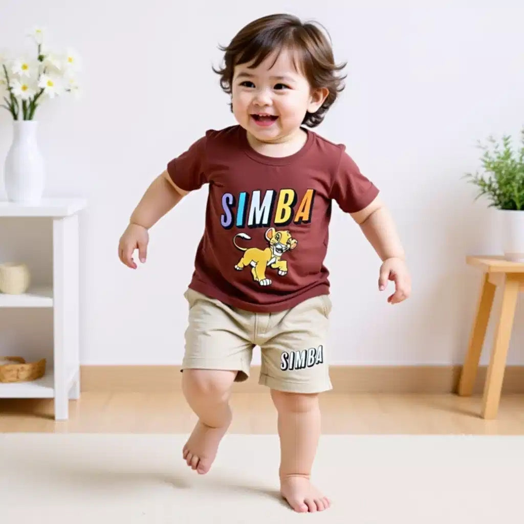 Simba T-Shirt and Shorts Set