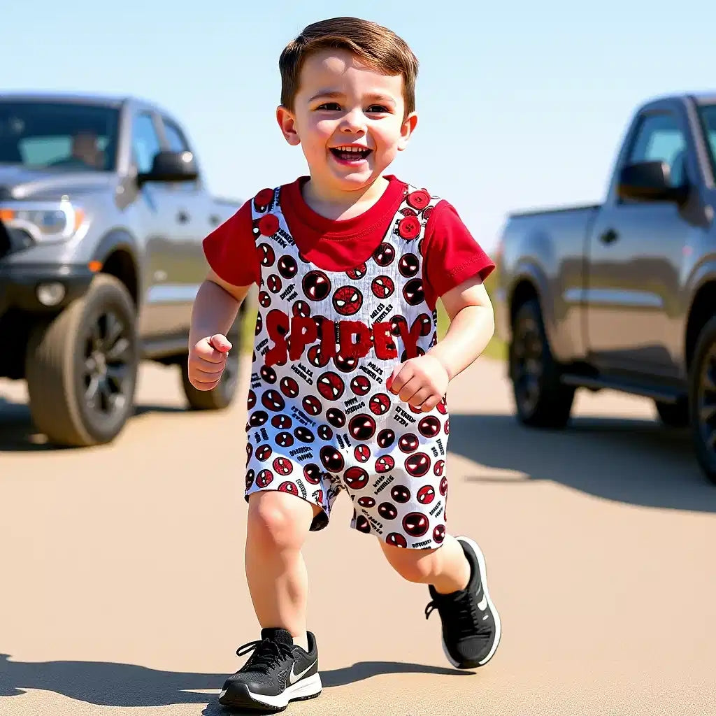 Spidey Romper Set