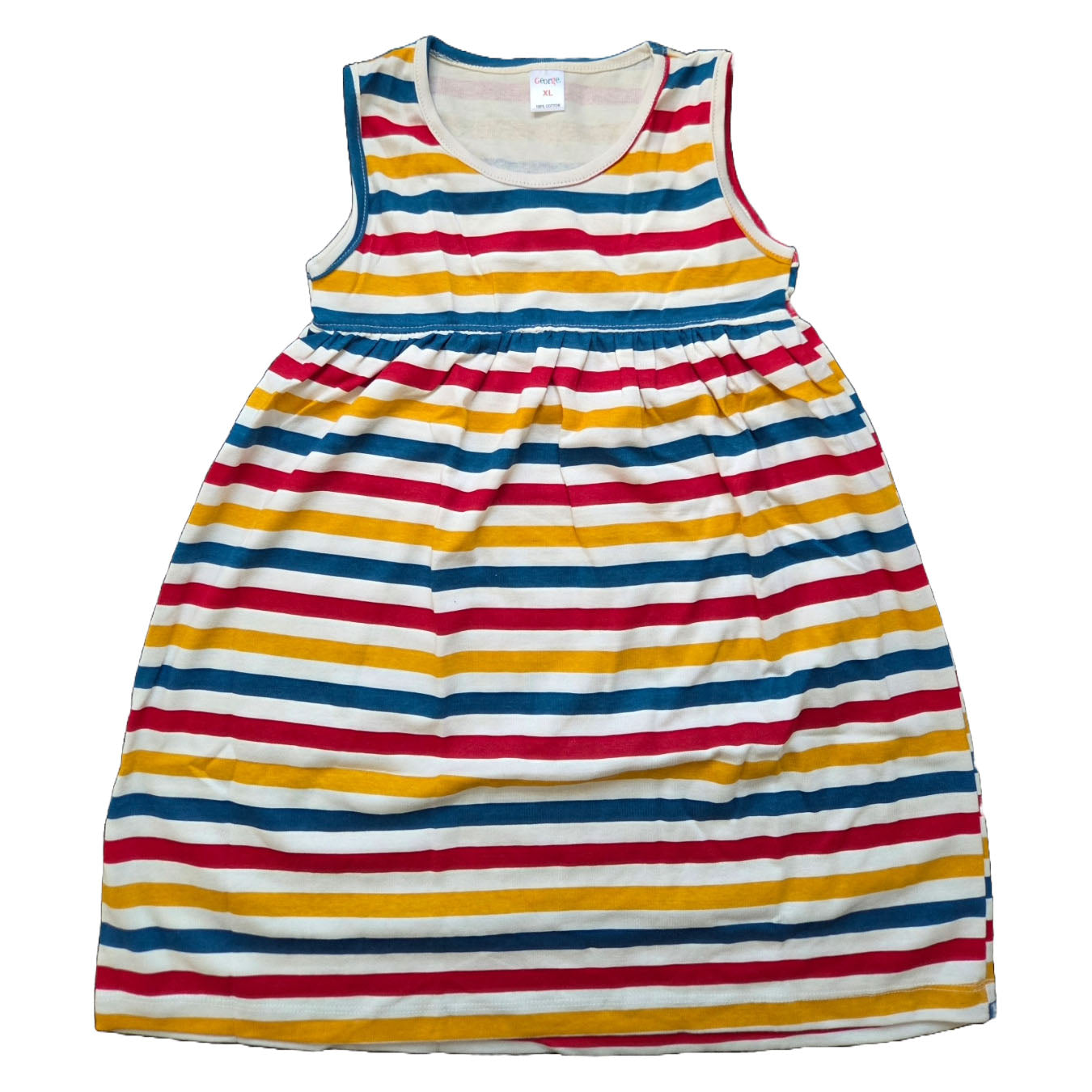 Colorful Striped Casual Dress