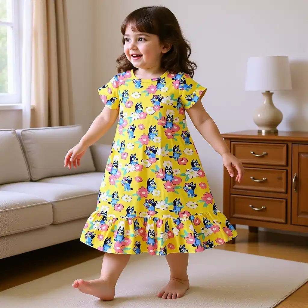 Bluey Yellow Dress